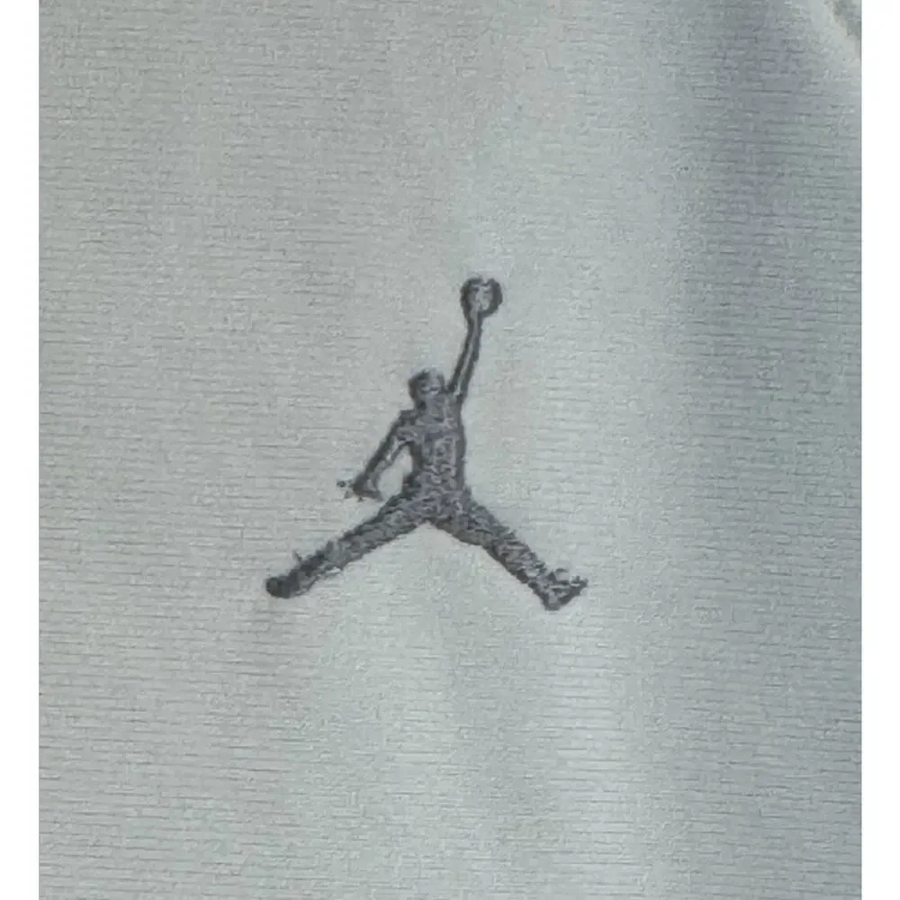JORDAN Jacket Jumpman Mens Medium Lightweight Full Zip White Carolina Blue